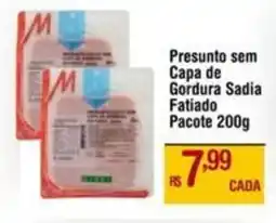 Max Atacadista Presunto sem Capa de Gordura Sadia Fatiado Pacote oferta