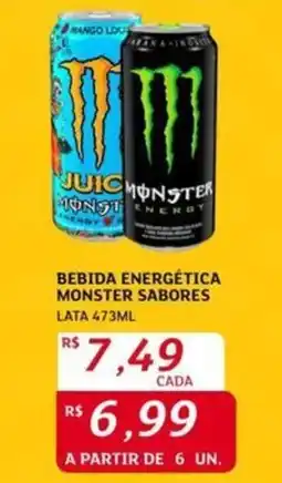 Assaí Atacadista Bebida energética monster sabores oferta