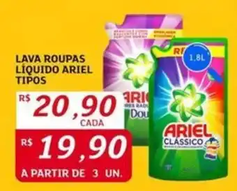 Assaí Atacadista Lava roupas líquido ariel tipos oferta