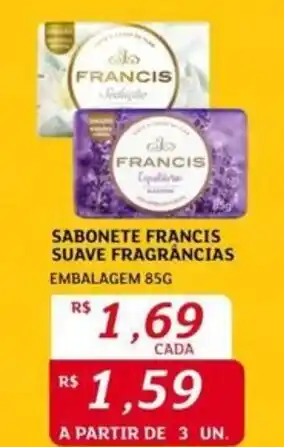 Assaí Atacadista Sabonete francis suave fragrâncias embalagem oferta