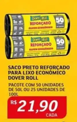 Assaí Atacadista Saco preto reforçado para lixo economico dover oferta