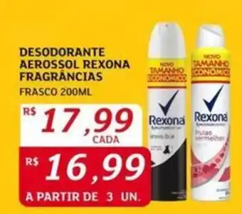 Assaí Atacadista Desodorante aerossol rexona fragrâncias frasco oferta