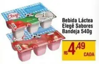 Max Atacadista Bebida Láctea Elegê Sabores Bandeja oferta