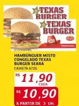 Assaí Atacadista Hamburguer misto congelado texas burger seara caixeta oferta