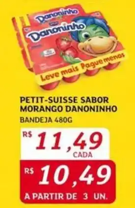 Assaí Atacadista Petit-suisse sabor morango danoninho bandeja oferta