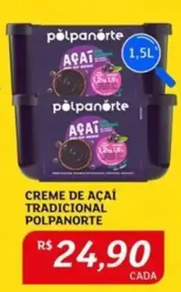 Assaí Atacadista Creme de açaí tradicional polpanorte oferta