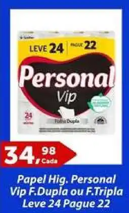 Rossi Supermercado Papel Hig. Personal Vip F.Dupla ou F.Tripla oferta