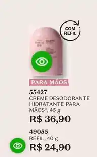 O Boticário Cuide-se bem - creme desodorante hidratante para maos oferta