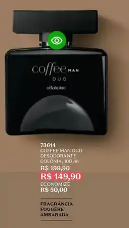 O Boticário Coffee man duo oferta