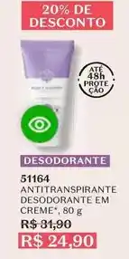 O Boticário O boticario - antitranspirante desodorante em creme oferta