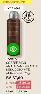 O Boticário O boticario - coffee man antitranspirante desodorante aerossol oferta