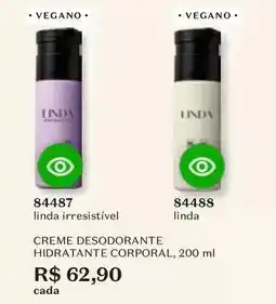 O Boticário Creme desodorante hidratante corporal oferta