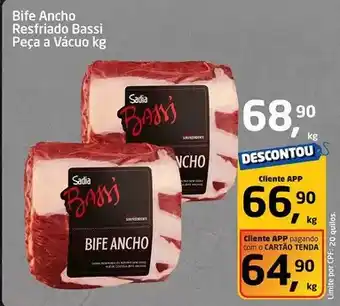 Tenda Atacado Bassi - bife ancho resfriado bassi peça a vácuo oferta