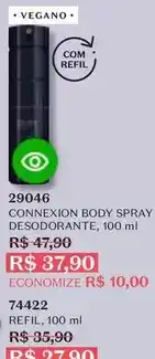 O Boticário O boticario - connexion body spray desodorante oferta