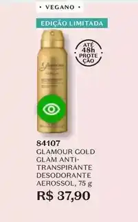 O Boticário Glamour - gold glam anti- transpirante desodorante aerossol oferta