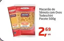 Tenda Atacado Todeschini - macarrão de sêmola com ovos oferta