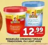 Roldão Tirolez - requeijão cremoso tradicional ou light oferta