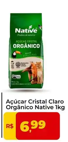 Tonin Superatacado Native - açúcar cristal claro orgânico oferta