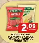 Roldão Polpanorte - polpa de fruta abacaxi, acerola, goiaba ou manga 100g oferta