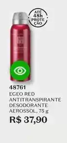 O Boticário Egeo - red antitranspirante desodorante aerossol oferta