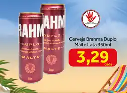 Shibata Supermercados Cerveja Brahma Duplo Malte Lata oferta