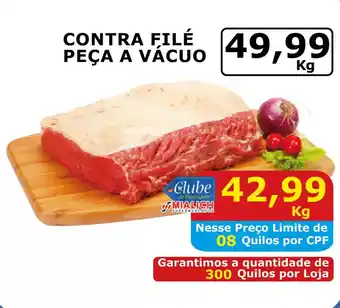 Mialich Supermercados Contra filé peça a vácuo oferta