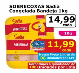 Mialich Supermercados SOBRECOXAS Sadia Congelada Bandeja oferta