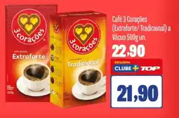 Rede Top Café 3 Corações (Extraforte/Tradicional) a Vácuo oferta