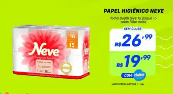 Prezunic PaPapel Higienico Neve oferta