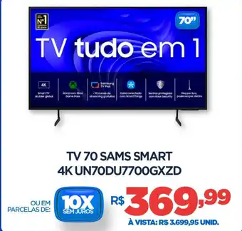 DB Supermercados Tv 70 sams smart 4k UN70DU7700GXZD oferta