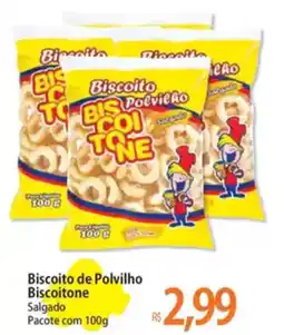 Atacadão Biscoito de Polvilho Biscoitone Salgado Pacote oferta