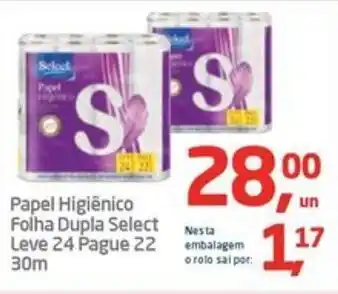 Tenda Atacado Papel Higiênico Folha Dupla Select oferta