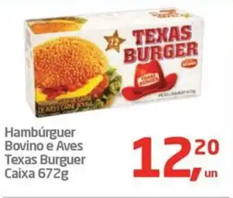 Tenda Atacado Hambúrguer Bovino e Aves Texas Burguer Caixa oferta