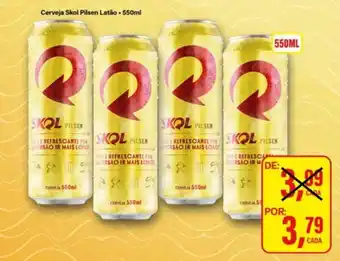 Rede Supermarket Cerveja Skol Pilsen Latão oferta