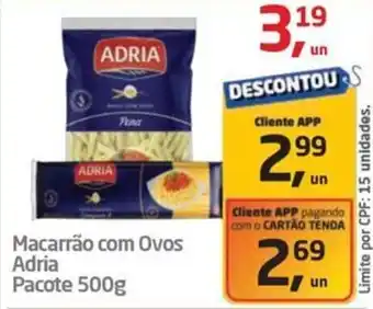 Tenda Atacado Macarrão com Ovos Adria Pacote oferta