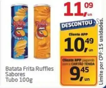 Tenda Atacado Batata Frita Ruffles Sabores Tubo oferta