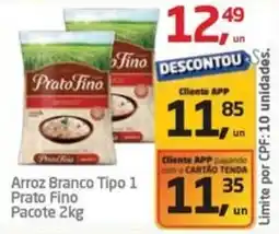 Tenda Atacado Arroz Branco Tipo 1 Prato Fino Pacote oferta