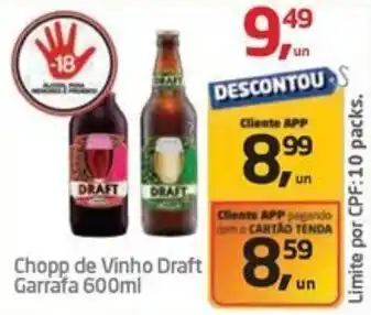 Tenda Atacado Chopp de Vinho Draft Garrafa oferta