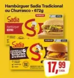 Rede Supermarket Hambúrguer Sadia Tradicional ou Churrasco oferta