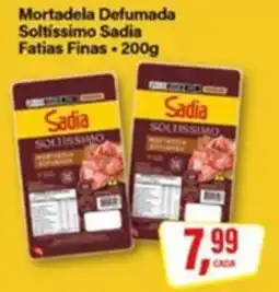 Rede Supermarket Mortadela Defumada Soltíssimo Sadia Fatias Finas oferta