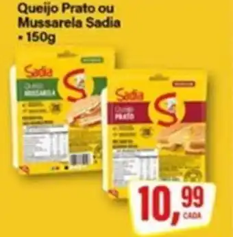 Rede Supermarket Queijo Prato ou Mussarela Sadia oferta