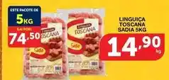 Roldão Sadia - linguiça toscana oferta