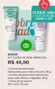 O Boticário Cuide-se bem - kit cuide-se bem obrigadx oferta