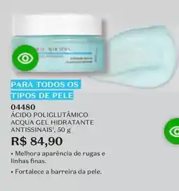 O Boticário Acqua - ácido poligútômico cel hidratante antissinais oferta