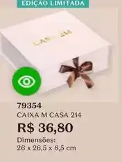 O Boticário Casa - caixa m oferta