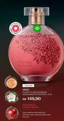 O Boticário Floratta - red blossom desodorante colônia oferta