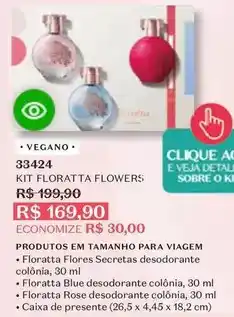 O Boticário Floratta - kit flowers oferta