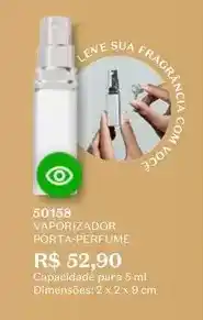 O Boticário Leve - vaporizador porta-perfume oferta