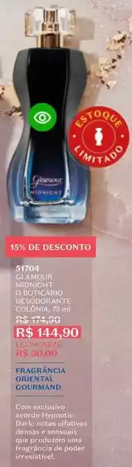 O Boticário Glamour - condicionador hidratante corporal oferta