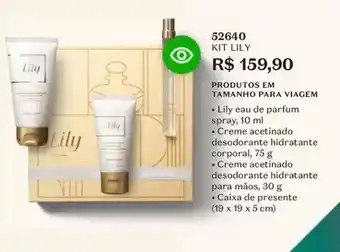 O Boticário Lily - kit oferta